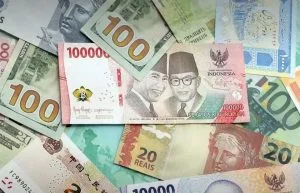 Various Indonesian rupiah currency notes