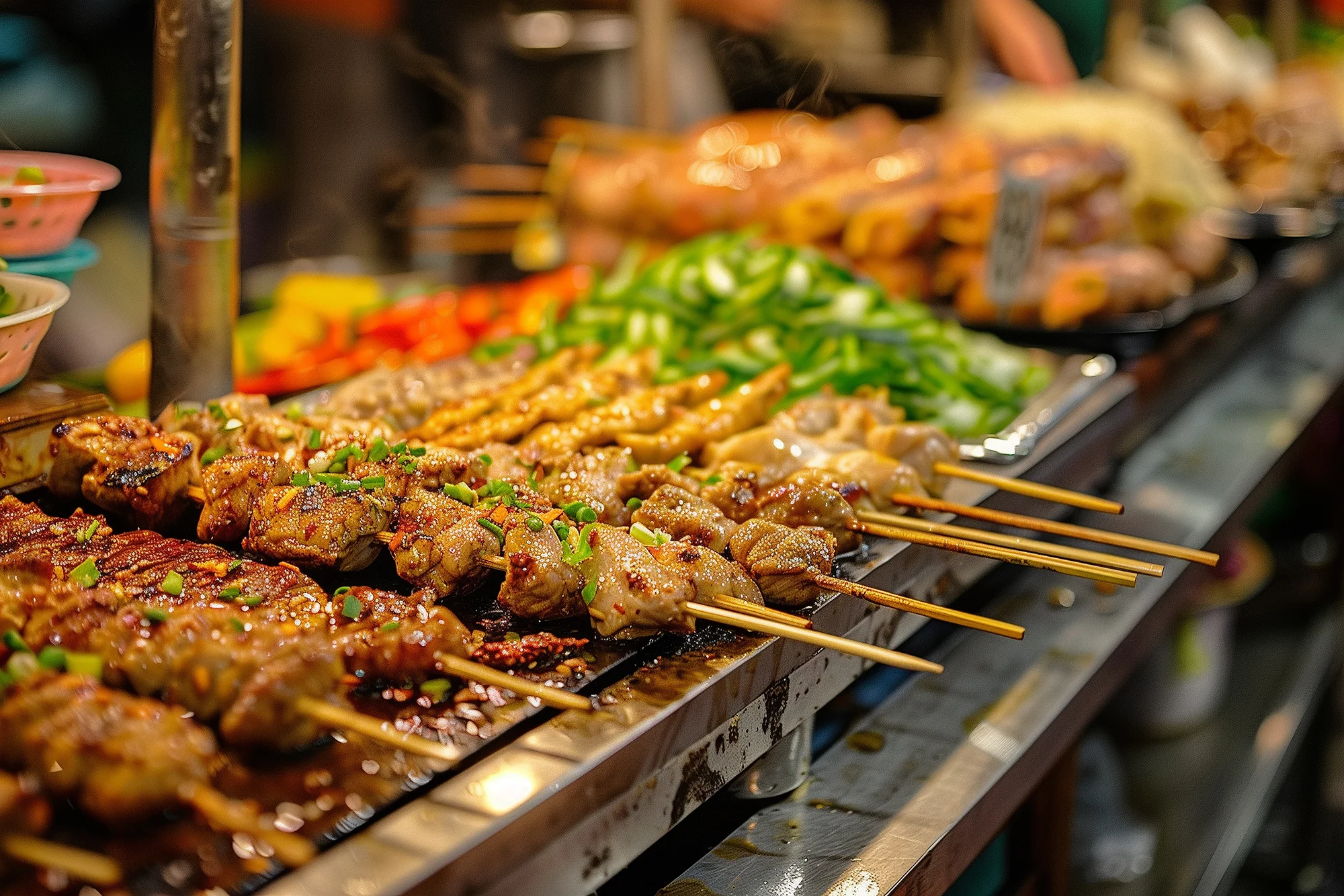 Traditional food buffet