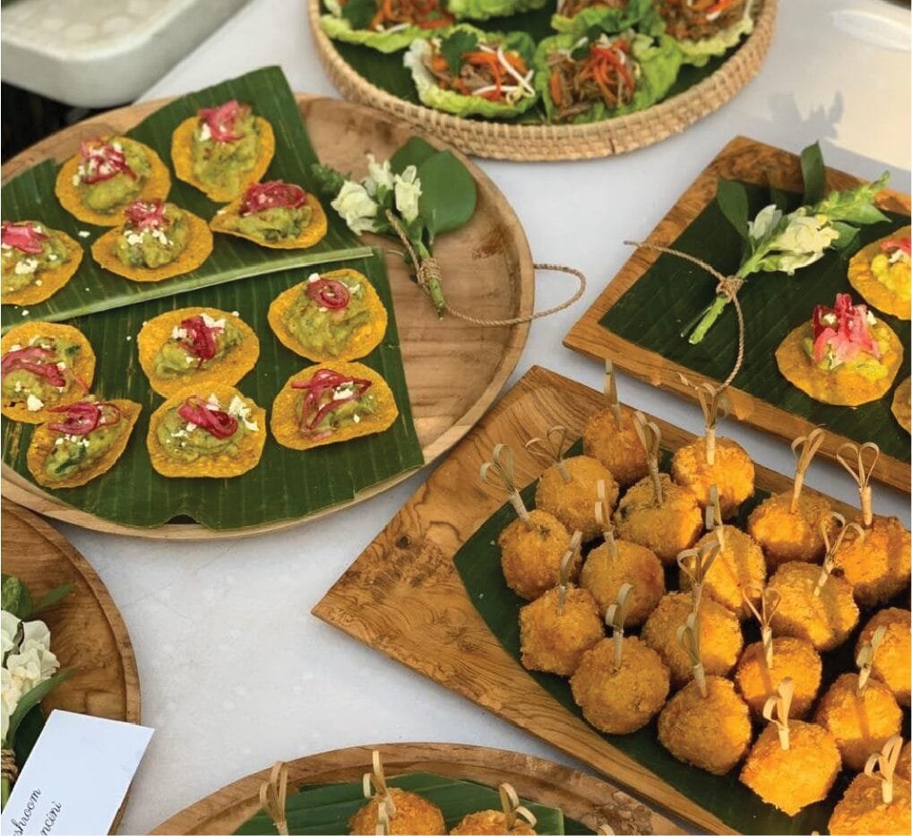 Small catered dishes and canapés